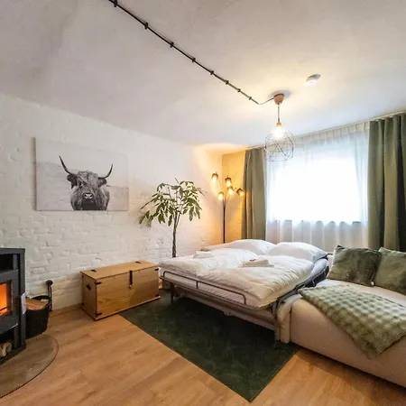 Apartment Stylisch Loft I Industrie-design I Kamin I Netflix