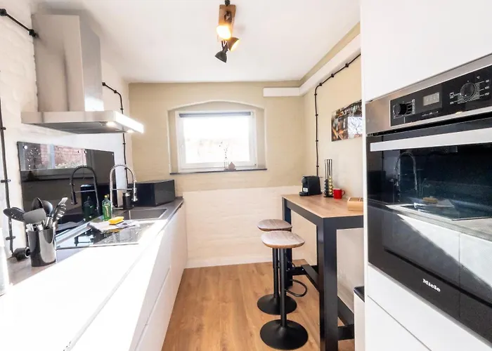 Apartment Stylisch Loft I Industrie-design I Kamin I Netflix